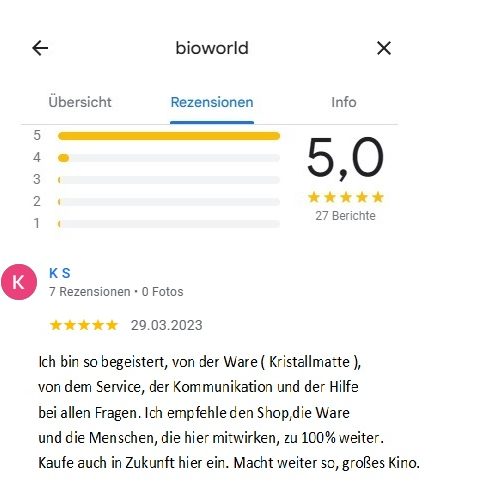 Kundenmeinung: biolife® Kristallmatte im Alltag Kundenmeinung zur biolife® Kristallmatte – hilfreich bei Verspannungen und Kopfschmerzen